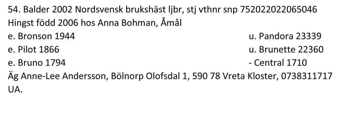 Resultat Vreta 23 sept 2017-14